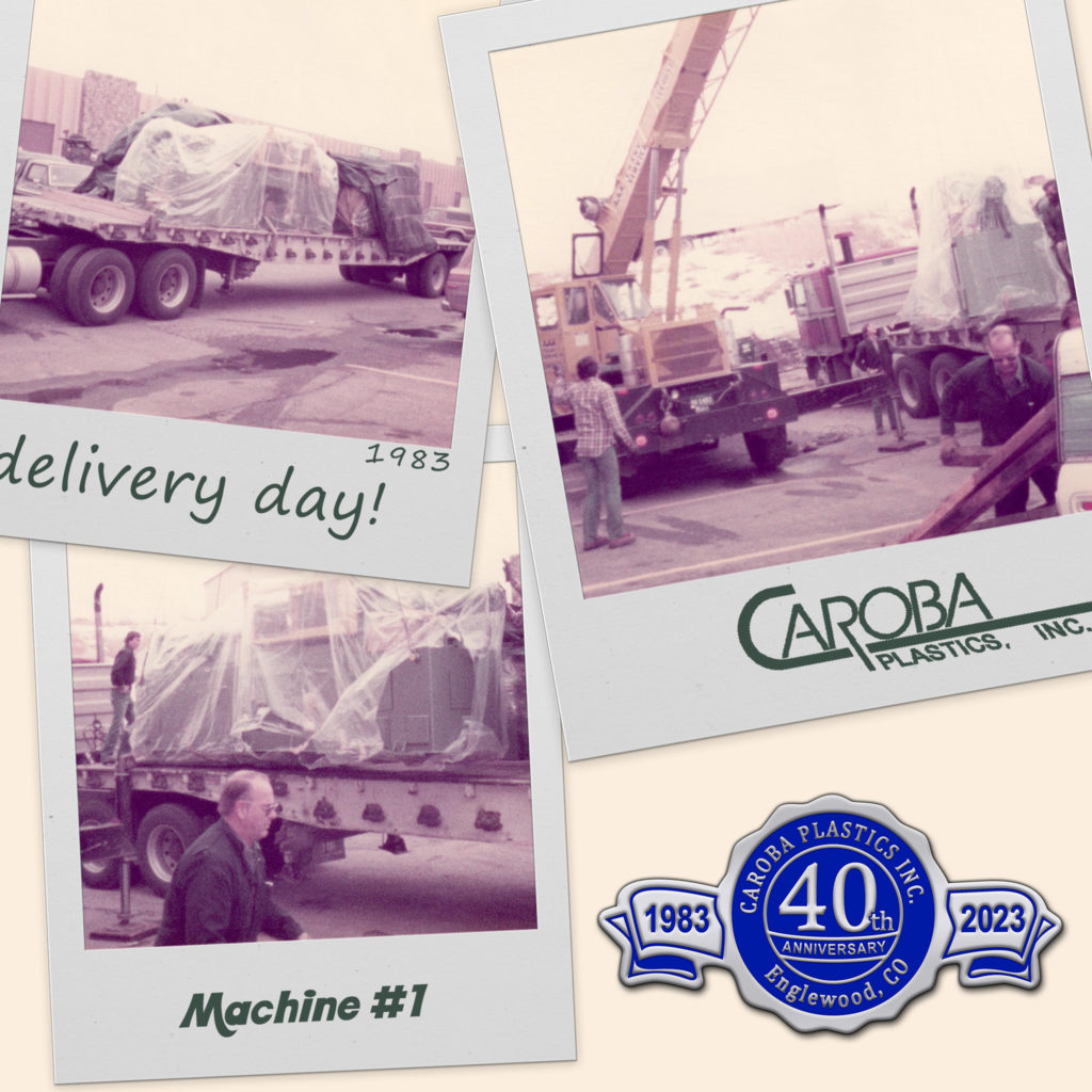 The machines that started it all! Caroba Plastics first injection molding machine 1983