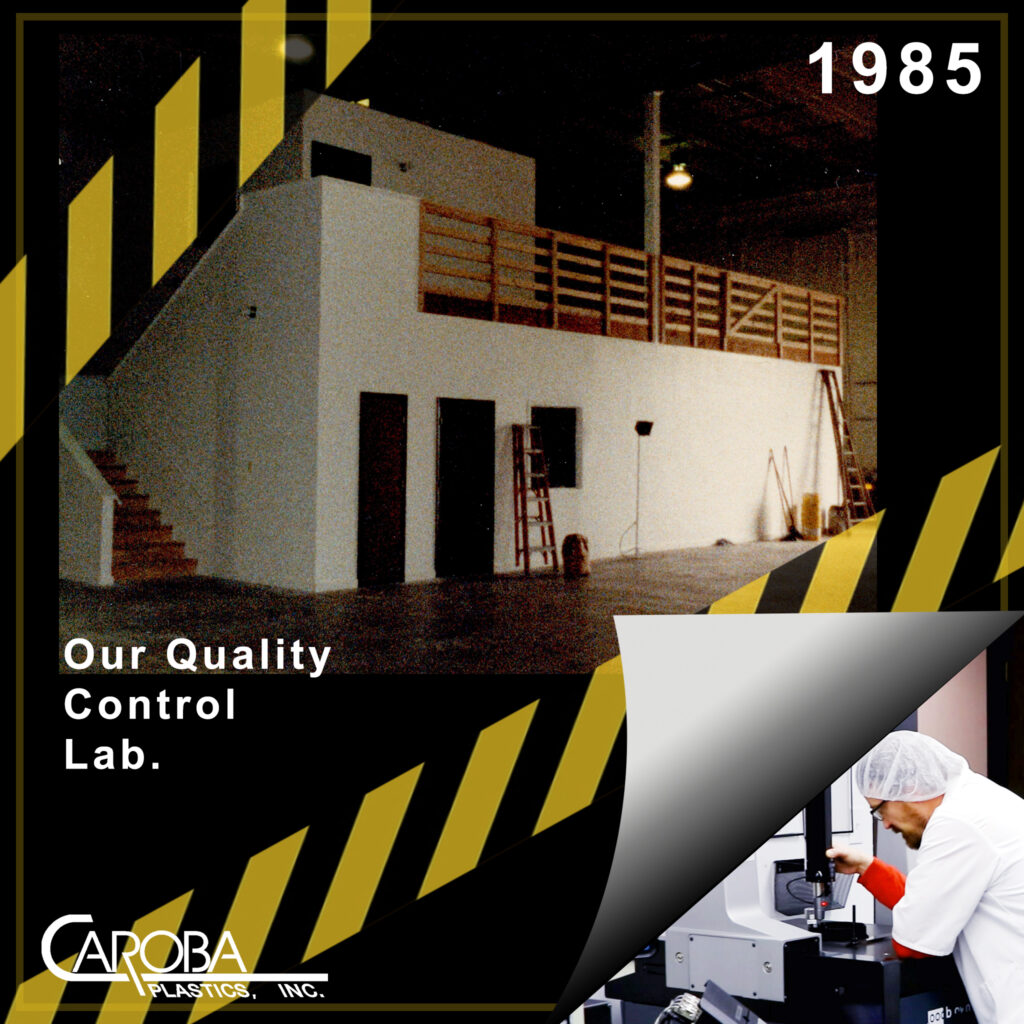 Caroba Plastics, Inc. Quality Control Lab 1983