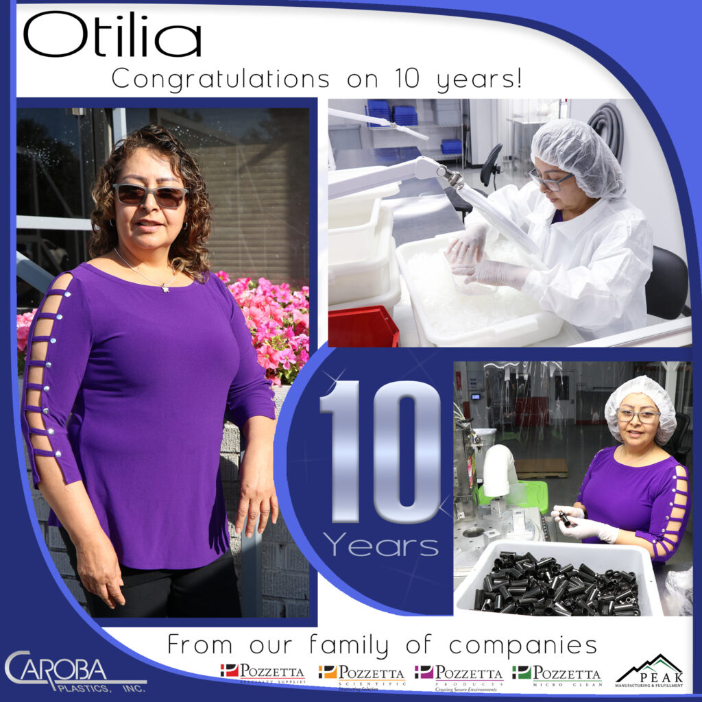 Otilia's 10th anniversary at Caroba Plastics